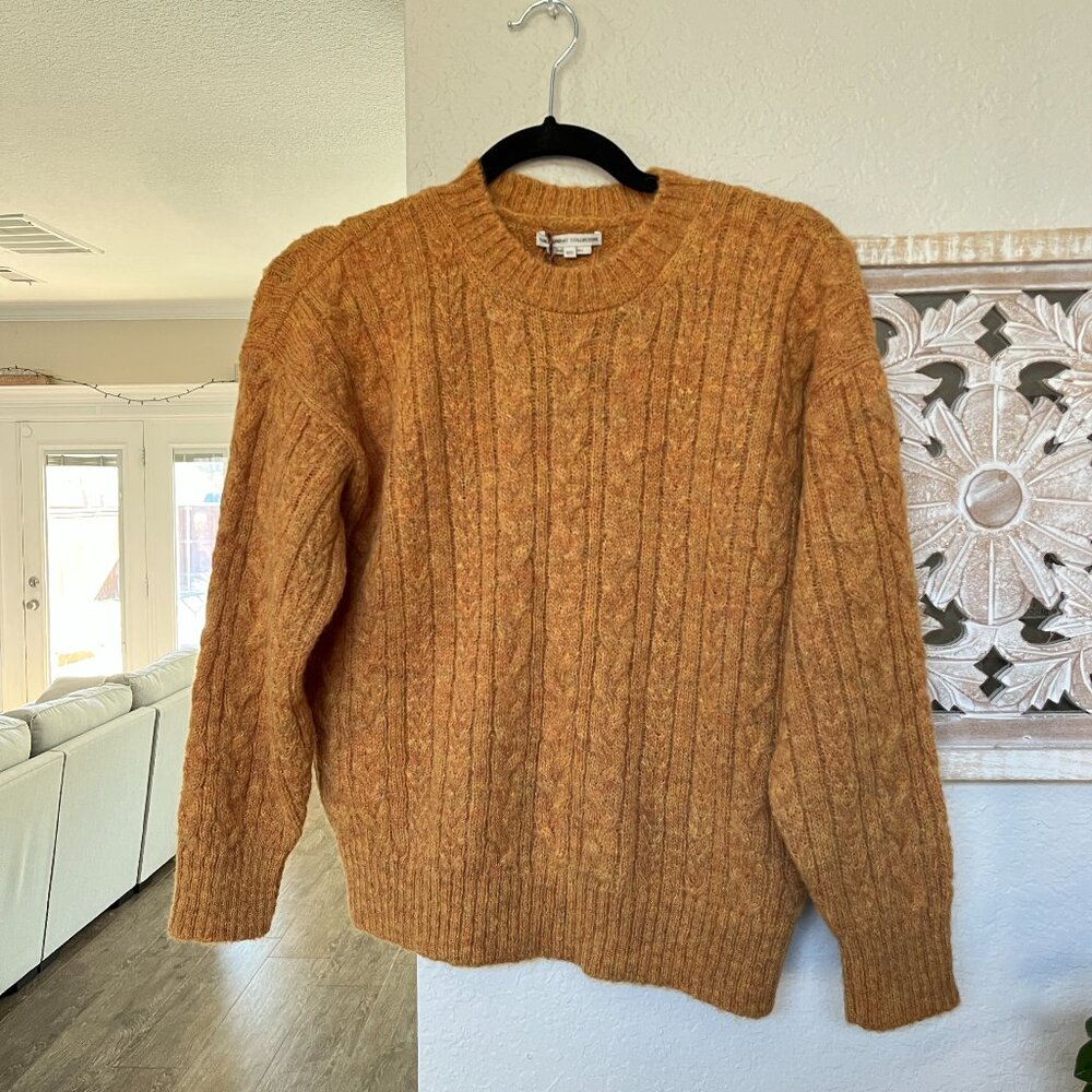 NWT The Sunday Collective | Alpaca Heathered Orange Sweater size 10Y